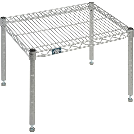 Nexel Nexelate Silver Epoxy Wire Dunnage Rack, 30W x 18D x 14H P1830EP